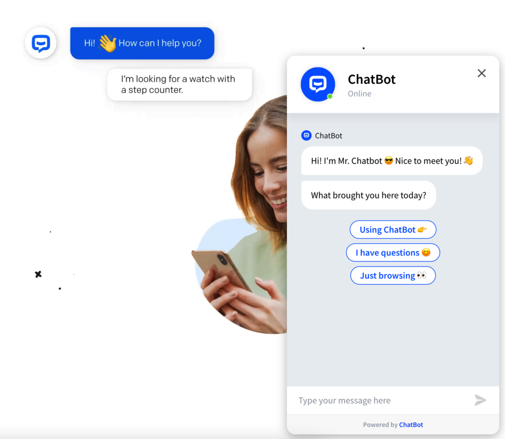 Chatbot preview from chatbot.com
