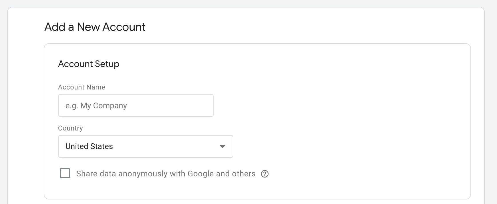 How To Add Google Tag Manager To WordPress: name your account in GTM