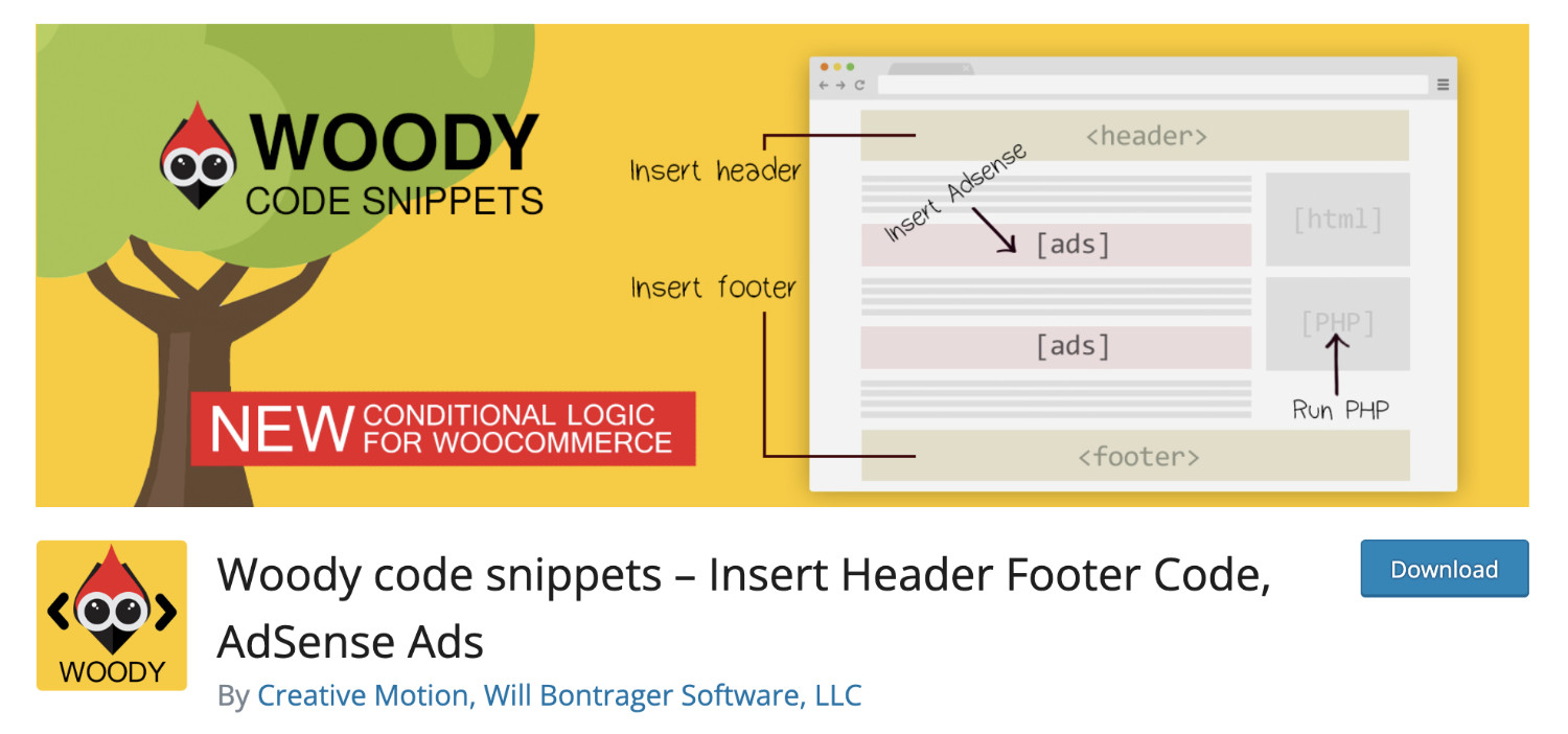 Best WordPress Code Snippets Plugins Compared For You: No. 2 Woody Code Snippets