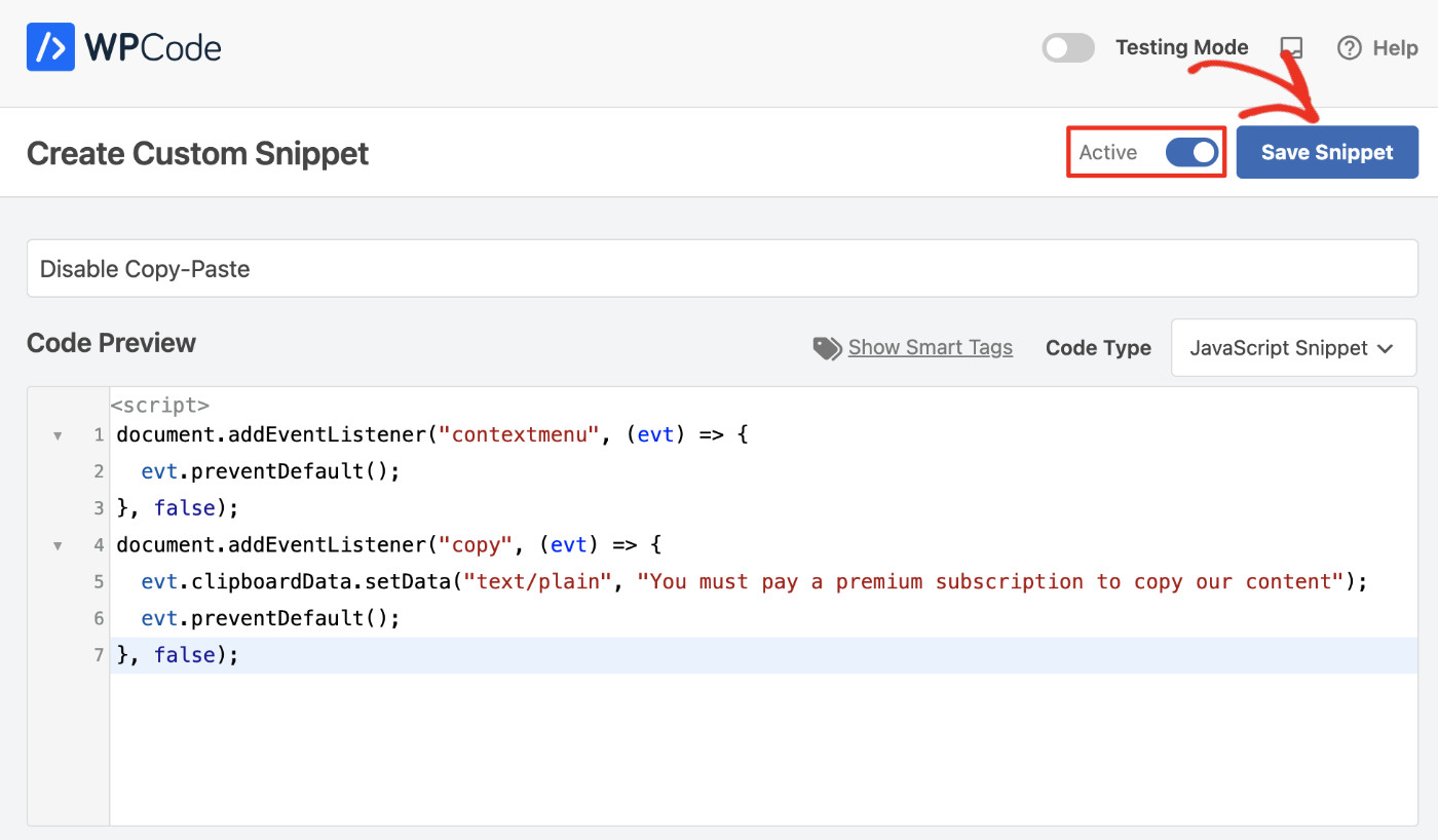 Introducing Files For JavaScript & CSS Snippets In WPCode v2.1.11: How to load code snippets as files step 3