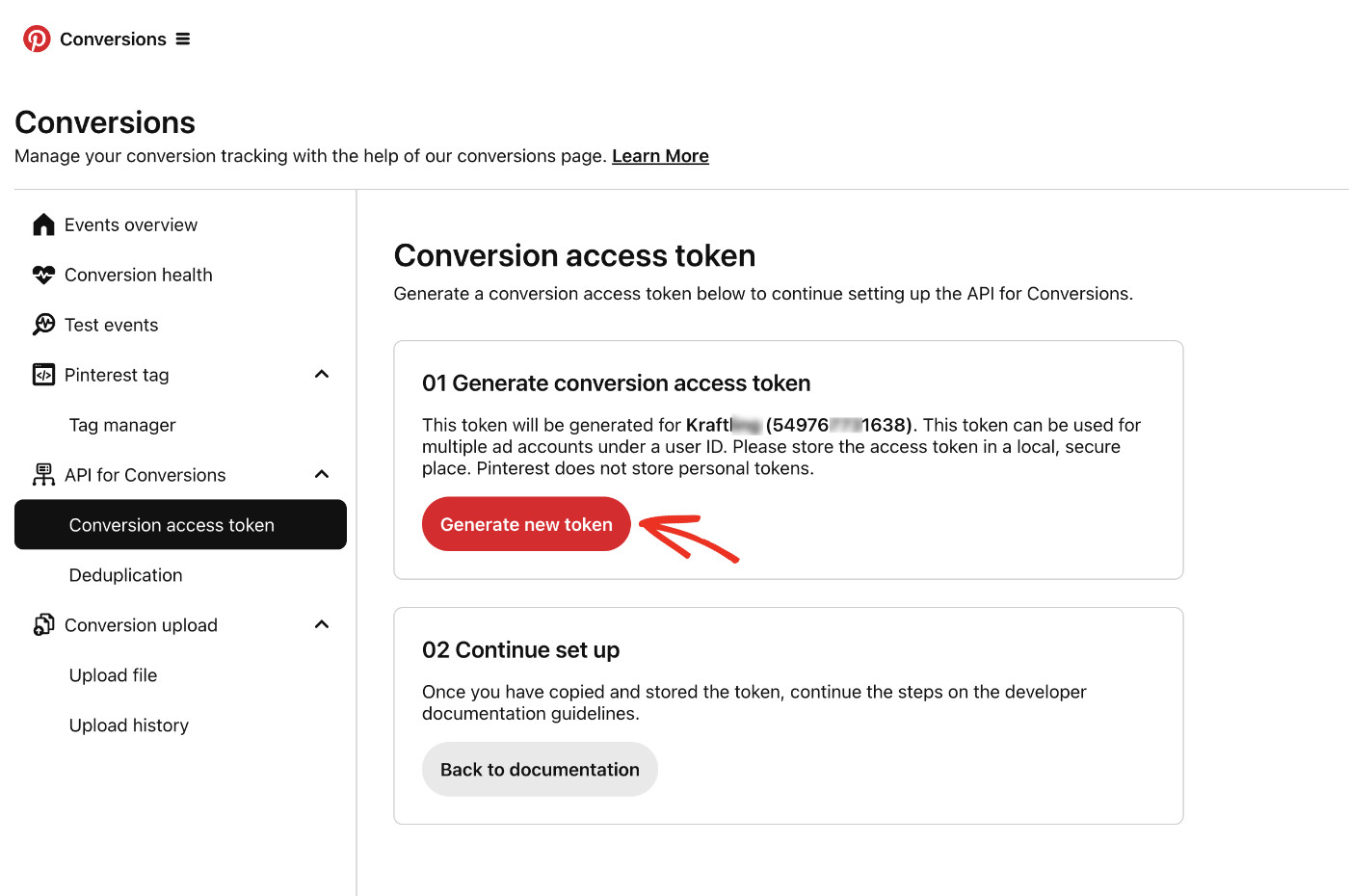 How To Add A Pinterest Tag To WordPress For Free: Generate Conversion API Token