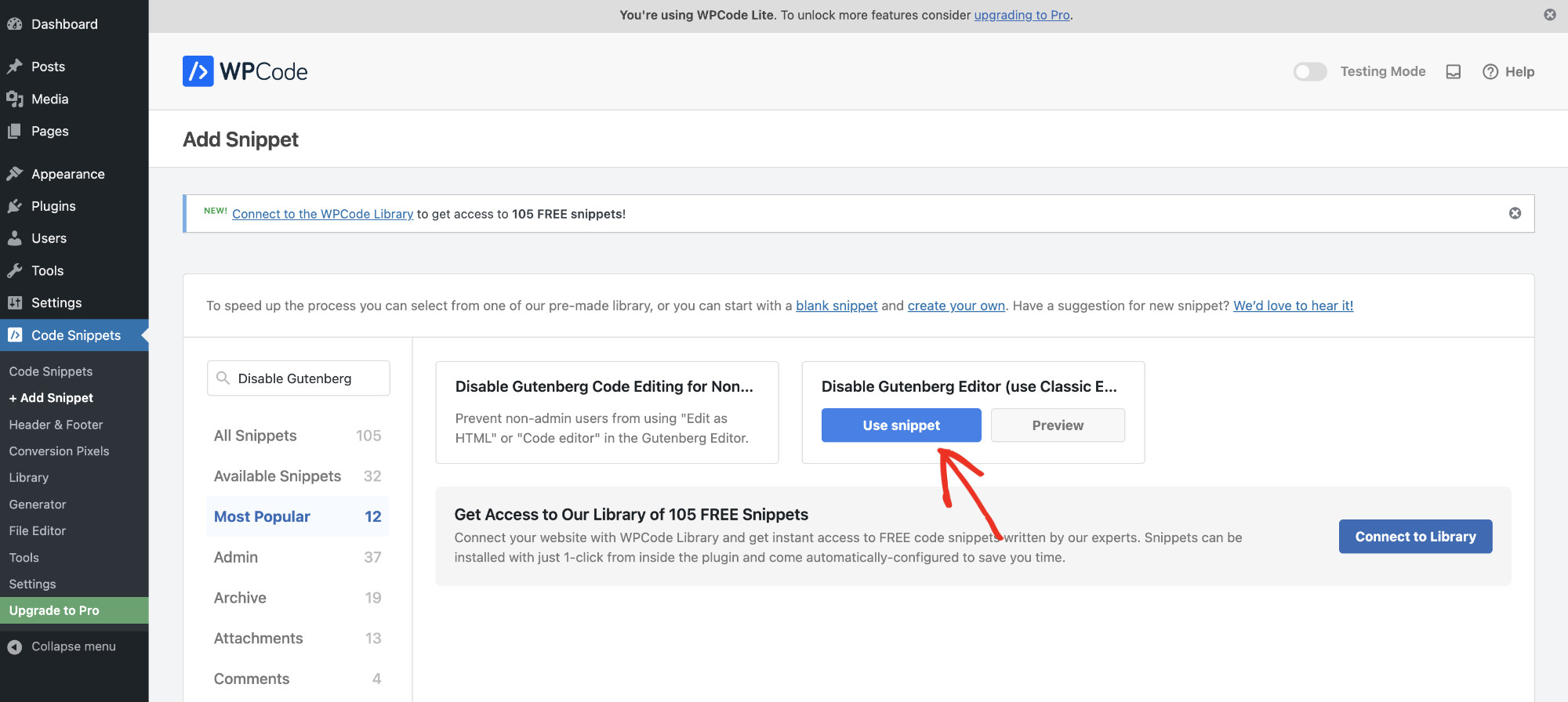 How To Disable Gutenberg Editor Without Plugins For Free: Disable Gutenberg Step 2