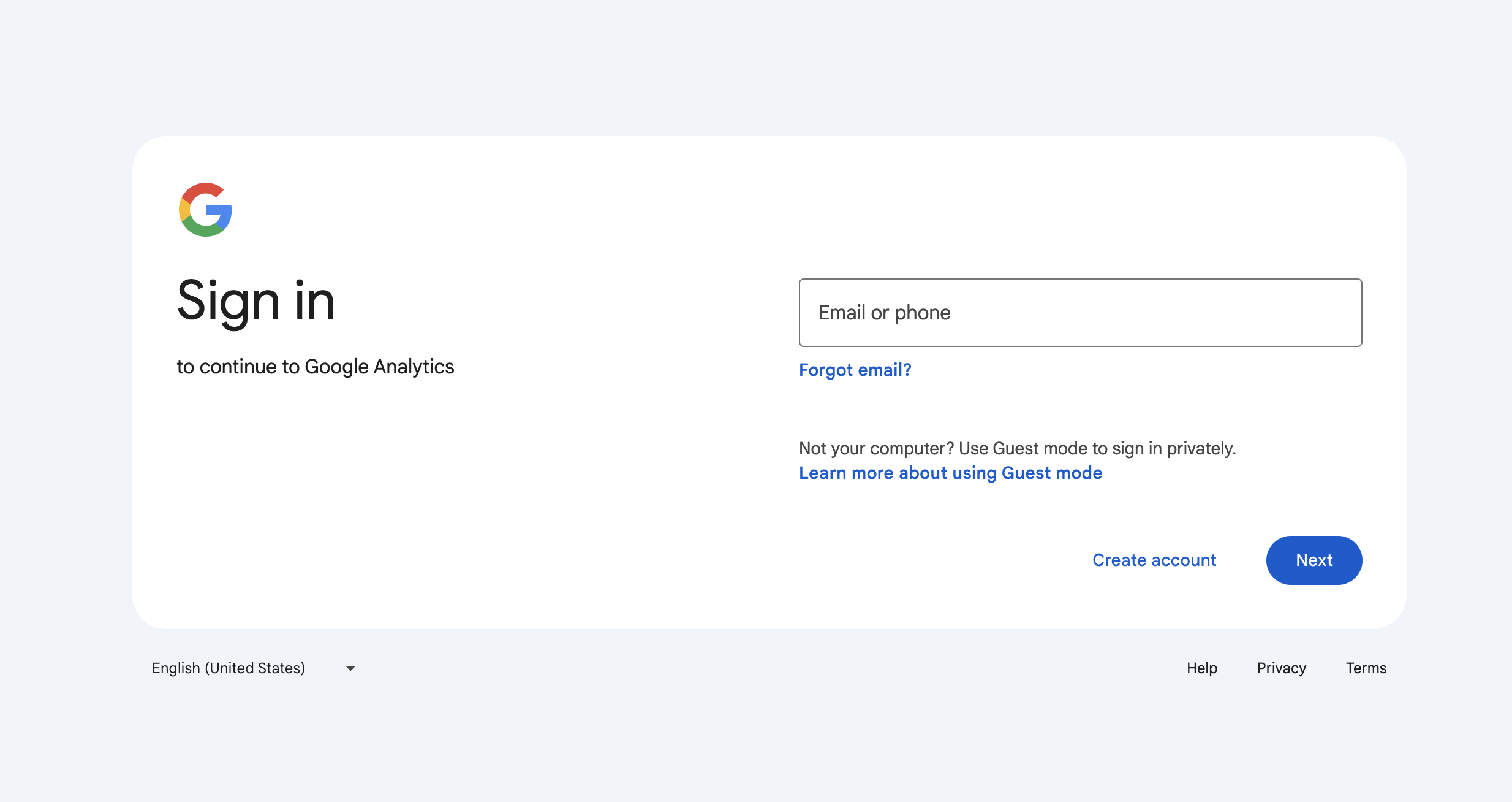 How to add Google Analytics to WordPress: Signing up for Google Analytics Step 2