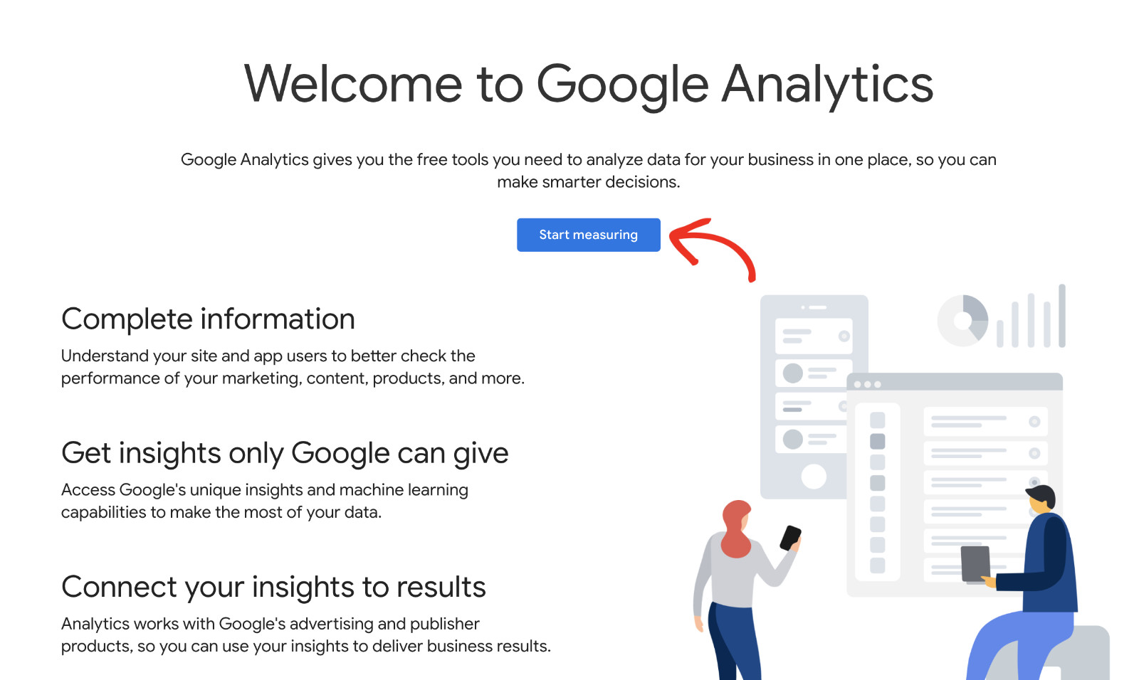 How to add Google Analytics to WordPress: Signing up for Google Analytics Step 3