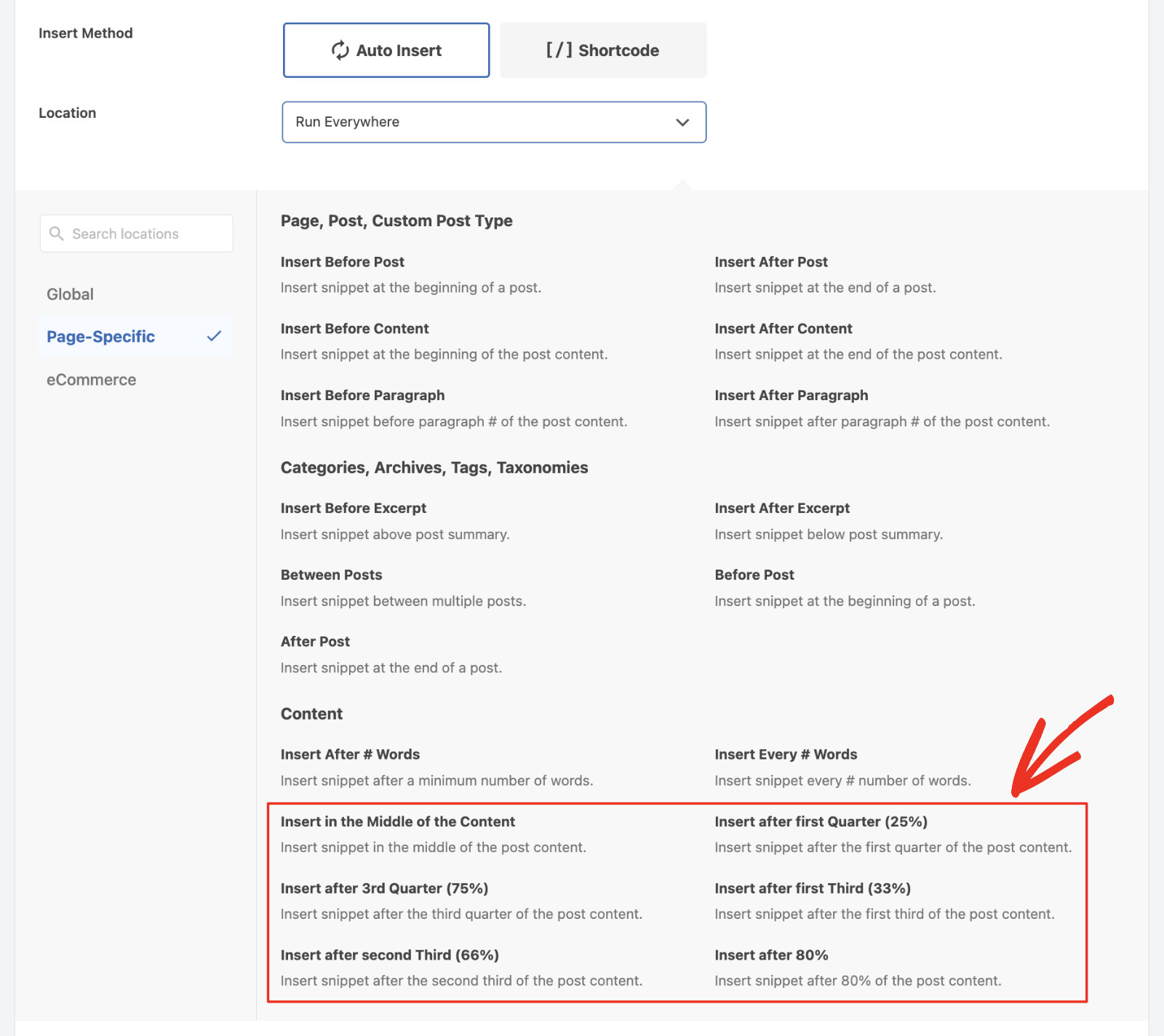 Introducing WPCode v.2.2.1 With New Conditional Logic Rules & Auto-Insert Location: Dynamic Content Auto Insert Locations