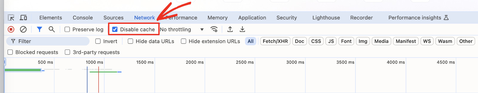 How To Tell If A Page Is Cached In WordPress: Disable Browser Cache Step 1