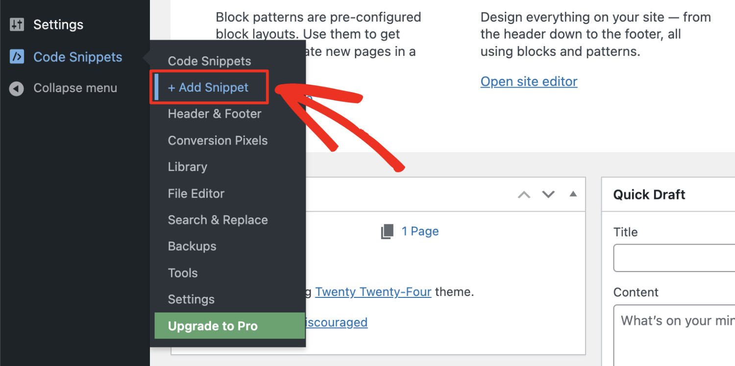 How To Add Custom Code In WordPress: Add Custom Code To WordPress Step 1