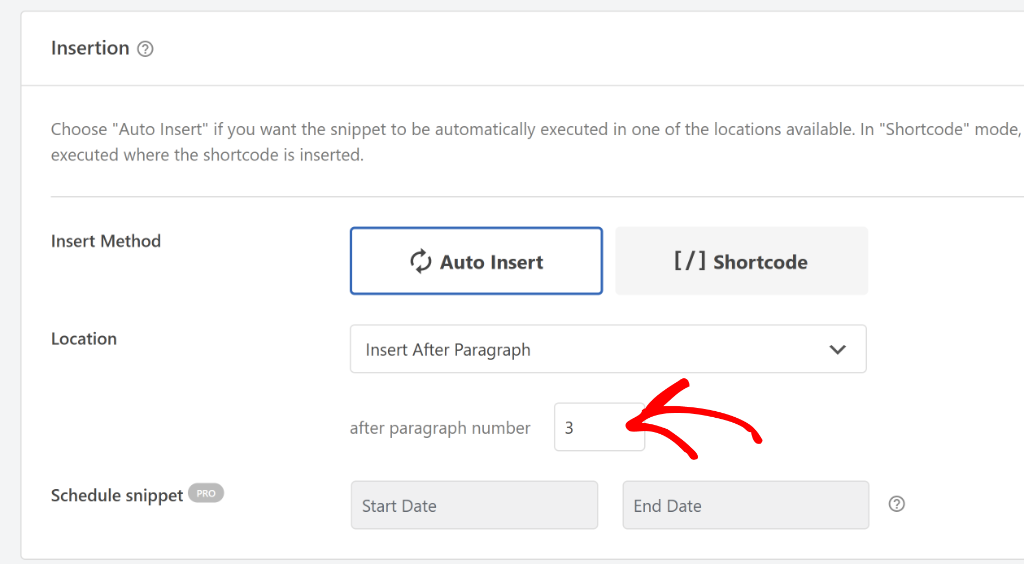 Select paragraph number