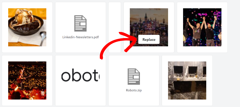 Select the image to replace