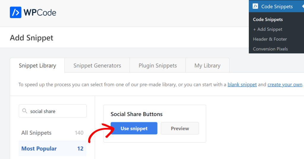 Add social share buttons