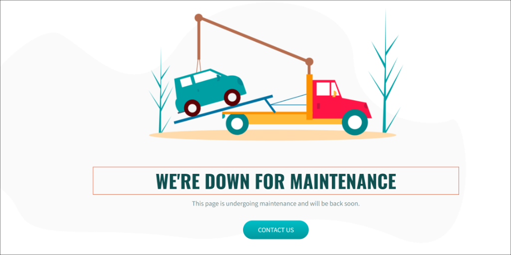 View SeedProd maintenance mode page