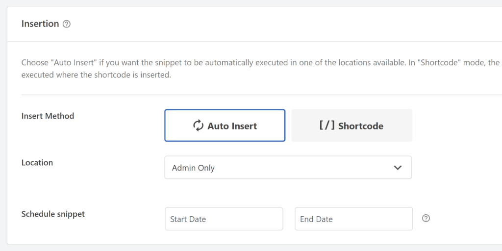 Admin only insertion method