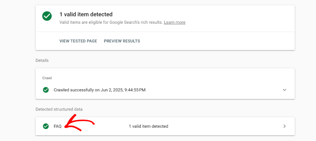Check if schema is added correctly