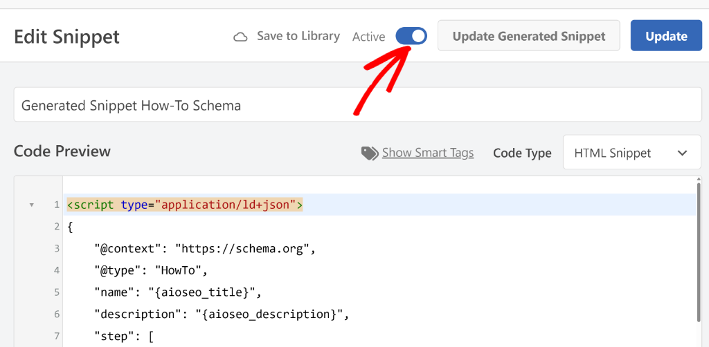 Activate and update how to schema