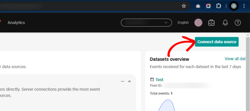 Click connect data source