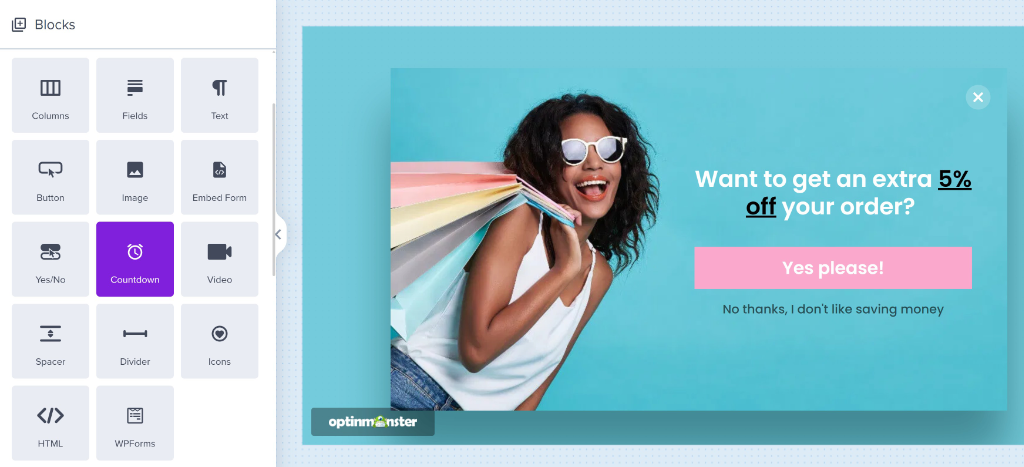 Add countdown timer block to popup.png