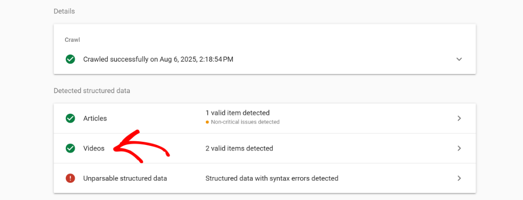 Test video schema