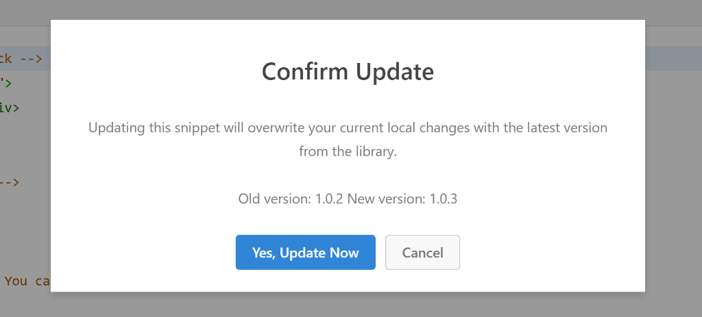 View the new update for your code snippet