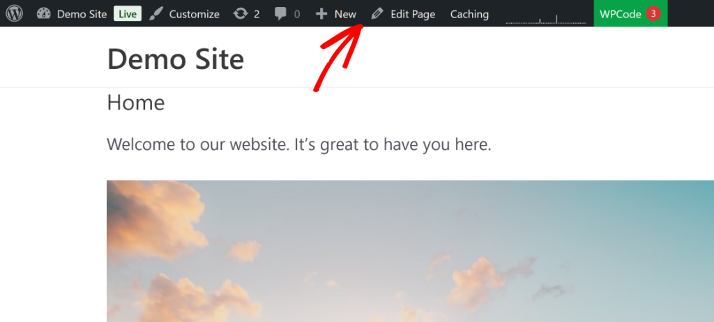 Admin bar in WordPress