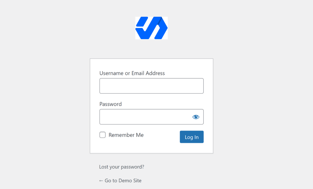 View new logo on login page
