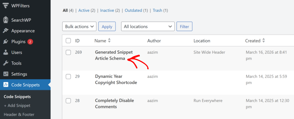 Edit your schema markup