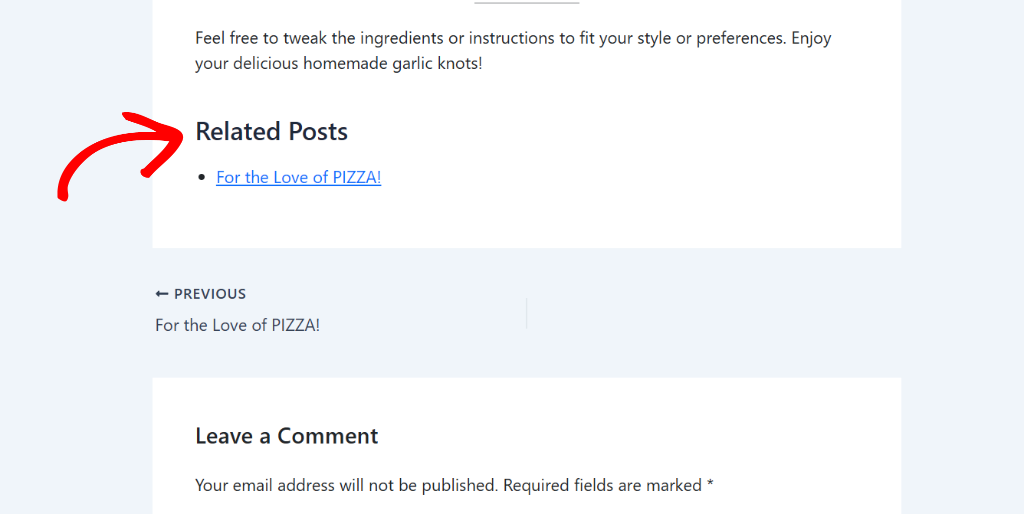 View related posts preview