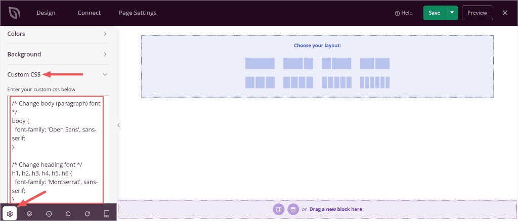 seedprod change font wordpress