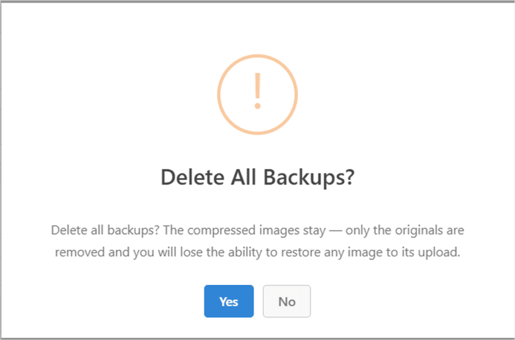 wpcode delete backups 221mb