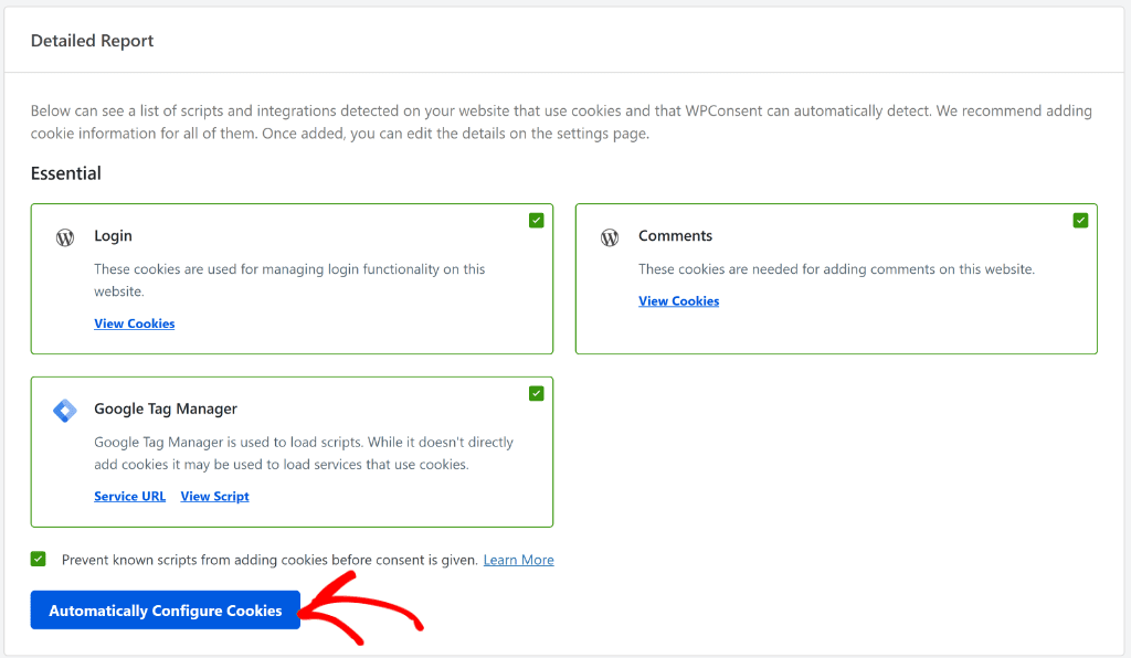 wpconsent-automatically configure cookies on your site