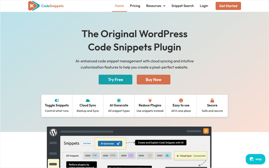 code-snippets-homepage