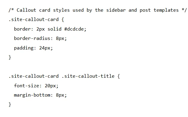 A generated WPCode snippet file open in the browser, showing the CSS from the snippet